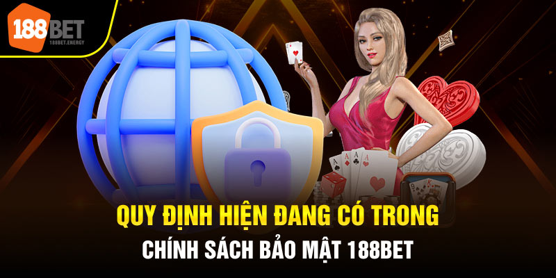 Quy định hiện đang có trong chính sách bảo mật 188BET